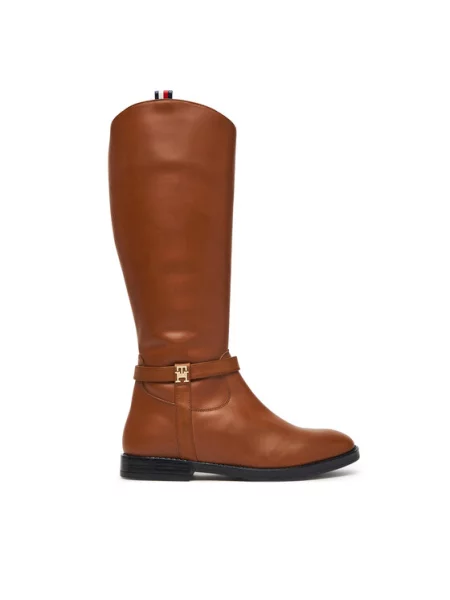 Tommy Hilfiger Kozaki brązowy