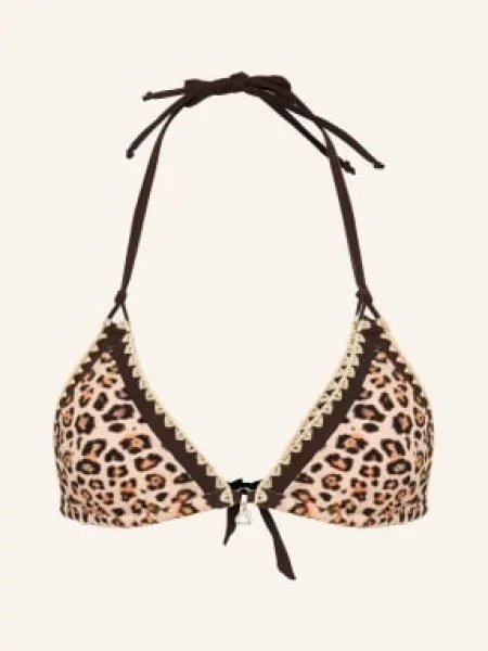 Banana Moon Trojúhelníkové Bikiny Bluco Savari krémová / světle / tmavě hnědá