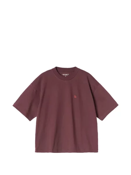 Tricou Carhartt Wip cu broderie roșu