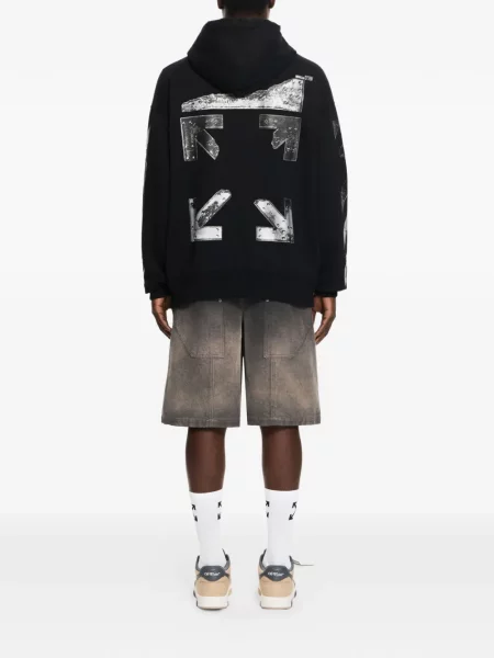 Hanorac cu glugă Off-white alb