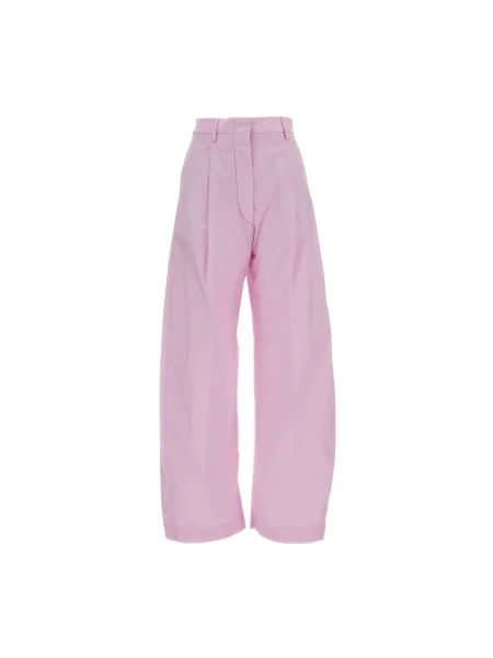 Szerokie spodnie Thelatest różowe