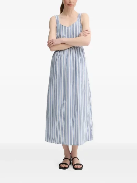 Rochie maxi Marc O'polo fără mâneci cu dungi de costum albastru