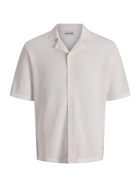 JACK & JONES Geacă tricotată JJCHRIS' alb