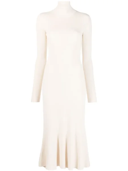 Dzianinowa sukienka midi Balenciaga do kolan garniturowa