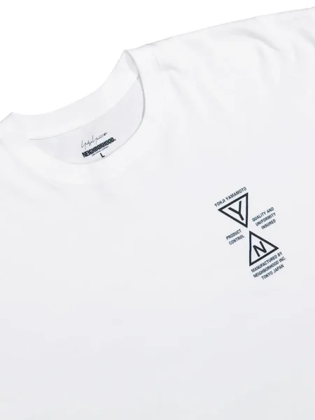 Tricou Yohji Yamamoto scurt alb