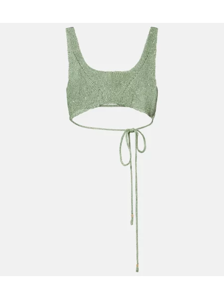 Top Bananhot tricotate verde