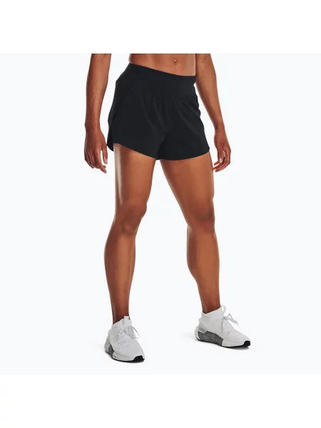 Pantaloni scurți de antrenament pentru femei Under Armour Flex Woven black/black negru