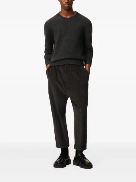 Pantaloni Ami Paris plisate gri