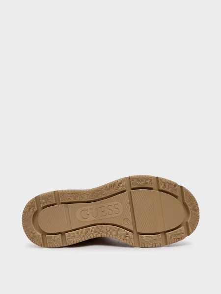 Замшевые ботинки Guess бежевые