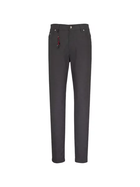 Pantaloni Marco Pescarolo de flanelă gri