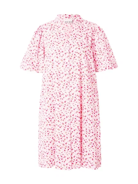 ICHI Rochie tip bluză IHQWIN / roz / roz verde