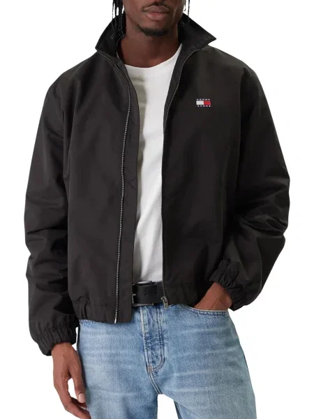 Преходно яке Tommy Hilfiger Jeans черно