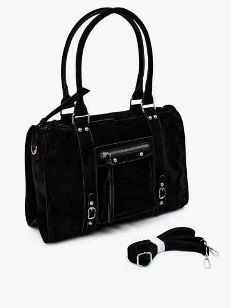 Geantă Flora & Co din piele negru