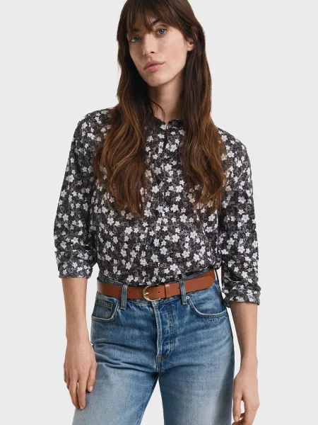 Сорочка Gant в квіточку з принтом