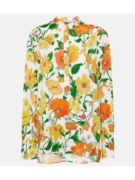 Rochie midi Stella Mccartney cu model floral până la genunchi de costum
