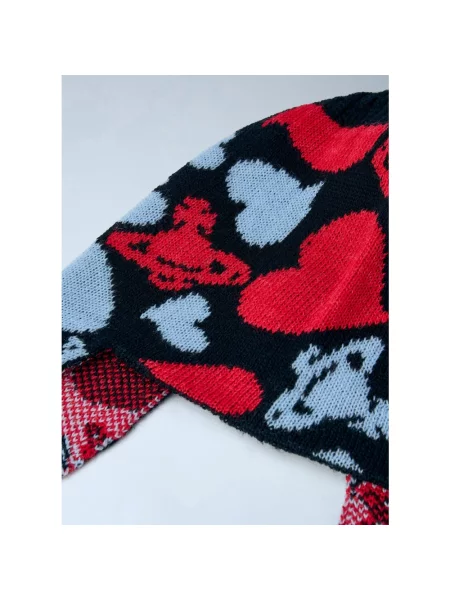 Czapka Vivienne Westwood wełniana w serca