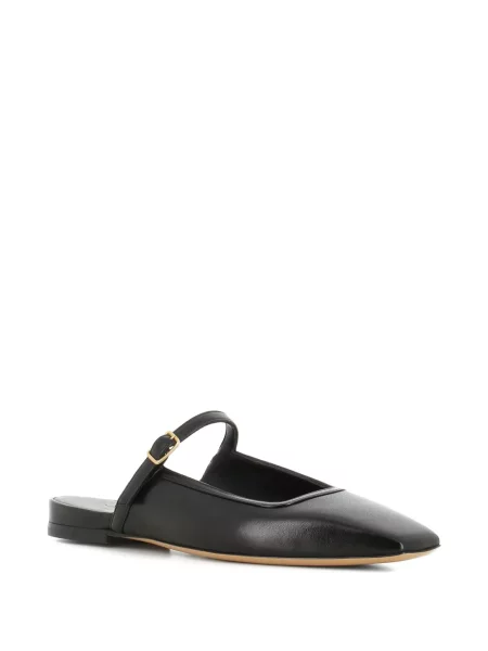 Papuci tip mules Tassinari din piele negru
