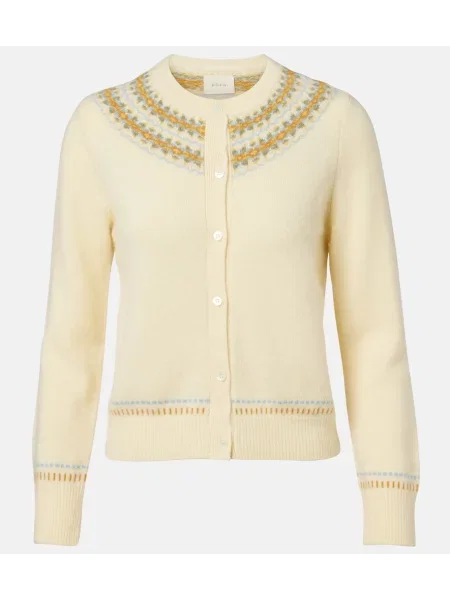 Cardigan Dôen de lână galben
