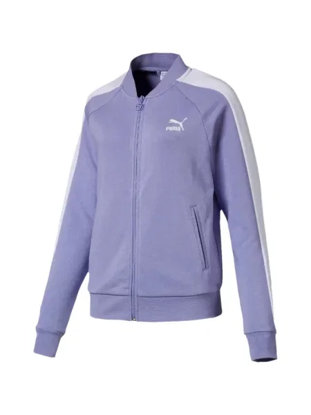 Hanorac Puma cu dungi alergare violet