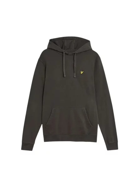 Bluza z kapturem Lyle & Scott z kapturem szara