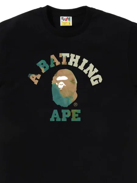 Tricou A Bathing Ape® cu imagine negru