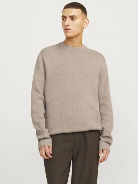JACK & JONES Pulover JPRBLaMilano grej