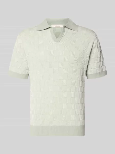 Koszulka polo o kroju relaxed fit z czystej bawełny model MILAS' Selected Homme