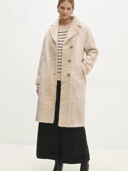 Answear Lab palton femei de tranzitie maro