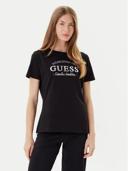 Guess T-Shirt czarny