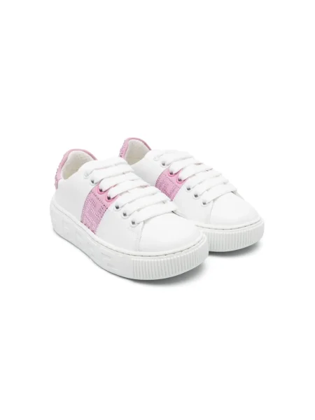 Sneakersy dziecięce Versace La Greca białe