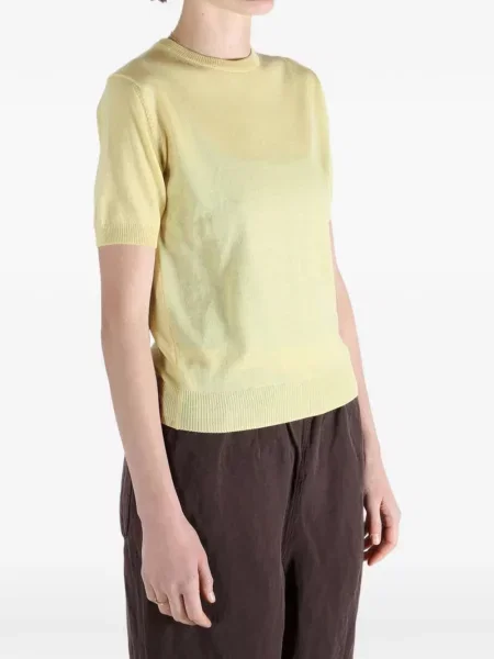Tricou Auralee tricotate galben