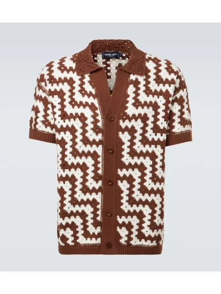 Croșetat cardigan Frescobol Carioca maro