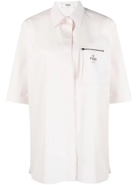 Cămașă Fendi cu imagine roz