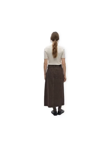 Sukňa Object hnedá