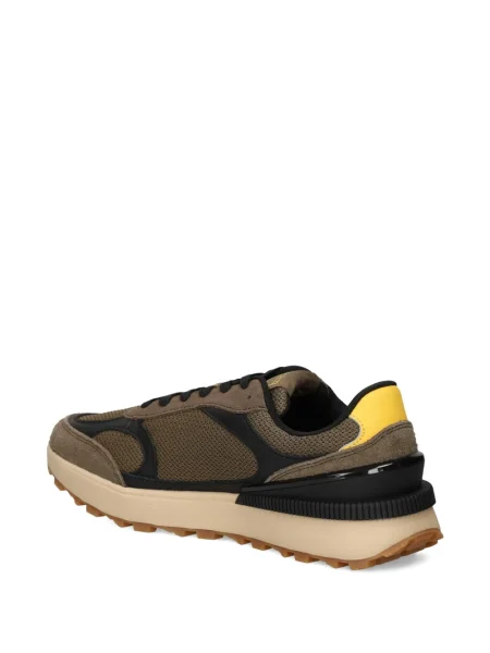 Sneakerși Tommy Jeans din piele de căprioară verde