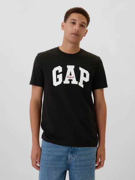 GAP Tričko červená biela čierna