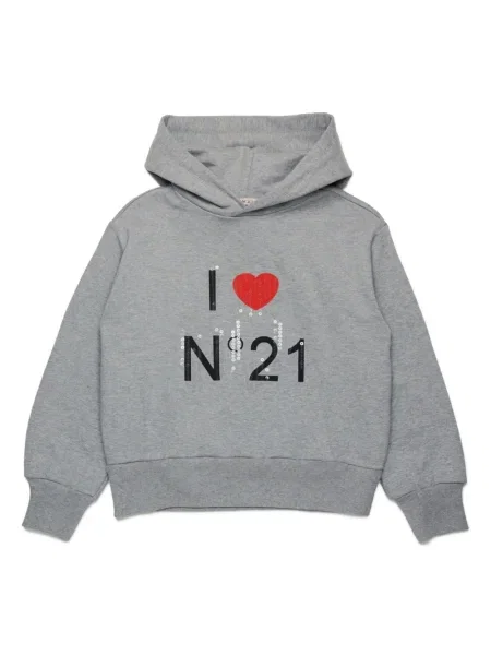 Bluza z kapturem dziecięca N°21 szara