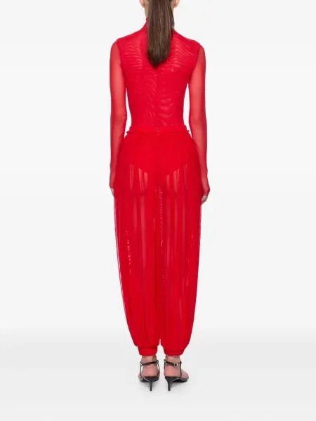 Pantaloni Atu Body Couture plasă roșu
