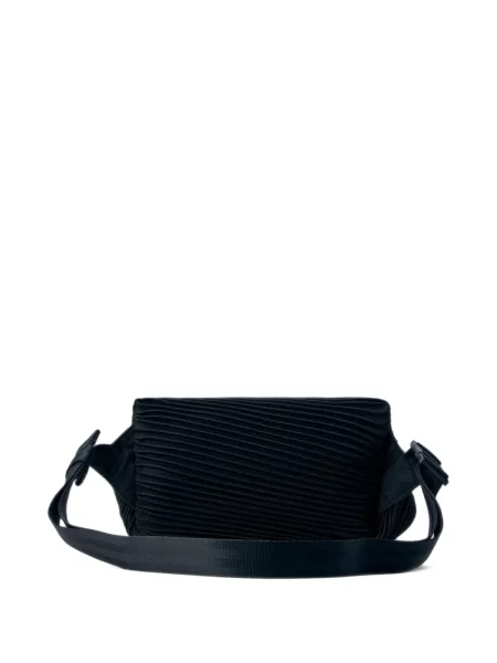 Cu centură curea Pleats Please Issey Miyake negru