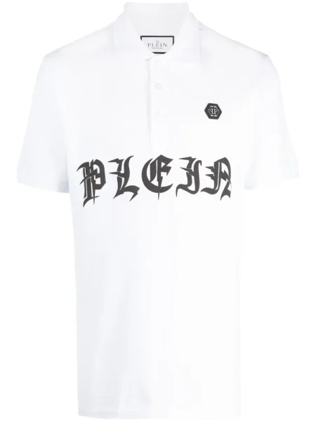 Polo Philipp Plein cu imagine alb