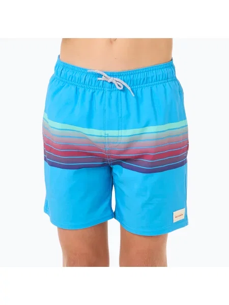 Szorty kąpielowe dziecięce Rip Curl Surf Revival Volley blue paint białe