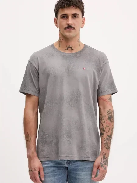 Diesel t-shirt wzorzysty szary
