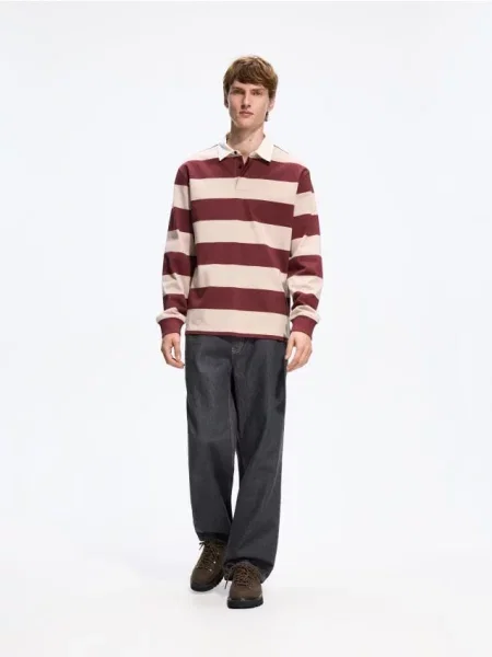 Reserved Tricou polo din multicolor