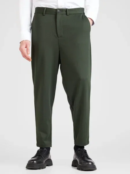 JACK & JONES Pantaloni eleganți KARL PHIL închis verde