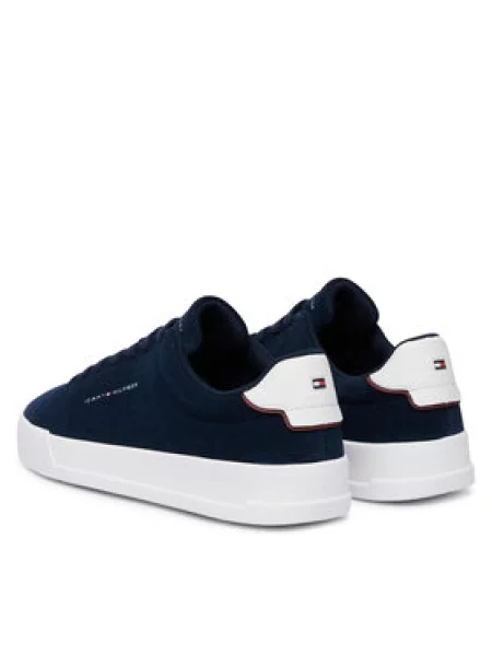 Tommy Hilfiger Laisvalaikio batai Th Court Core Suede Tamsiai mėlyna