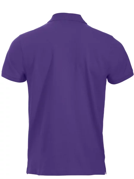 Clique Classic Lincoln S/S polo nowoczesny krój – bright lilac różowa