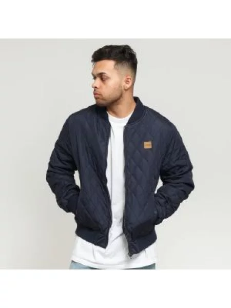 Urban Classics Přechodná bunda Diamond Quilt námořnická modř námořnictvo