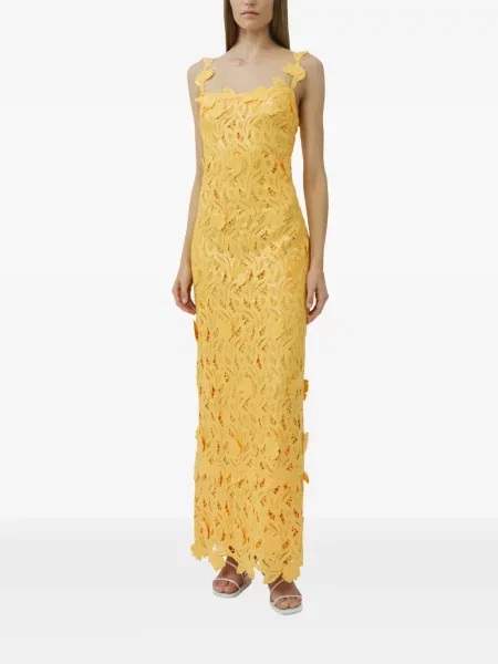 Rochie maxi Simkhai cu broderie galben