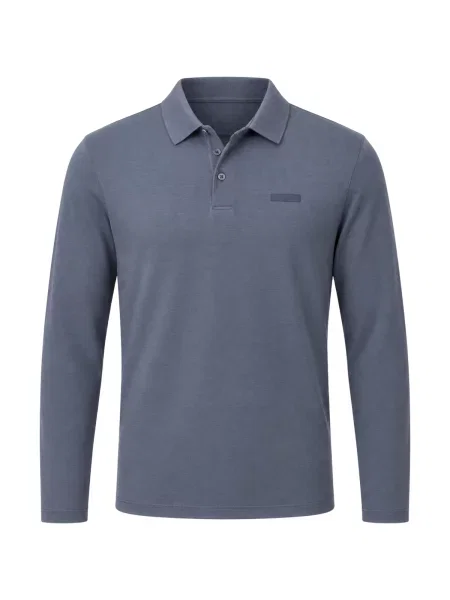 Calvin Klein Tricou polo Supima Gri închis albastru