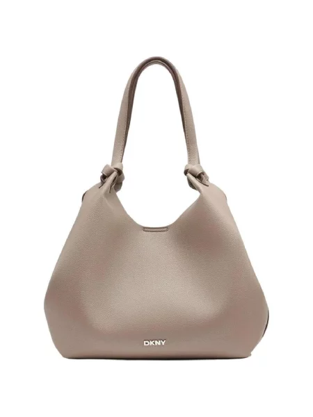 Shopper kabelka Dkny z ekologickej kože béžová